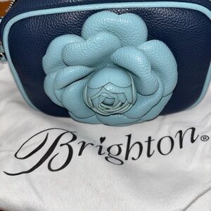 Brighton Rosie Mini Navy and Light Blue Camera Bag
